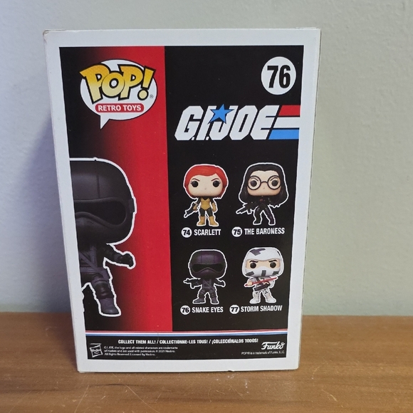 Funko Pop! G.I. Joe Snake Eyes Black Vinyl Figure - Picture 3 of 6